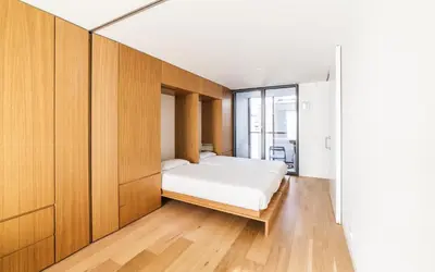 Cama o camas de una habitación en Edmond Vibes Barrio de Salamanca