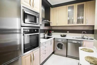 Una cocina o zona de cocina en Home & Private Terrace WIFI + AIRCON