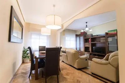 Zona de estar de Home & Private Terrace WIFI + AIRCON