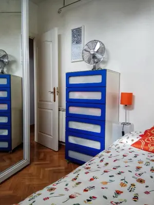 Cama o camas de una habitación en Habitacion Privada Paseo Del Arte