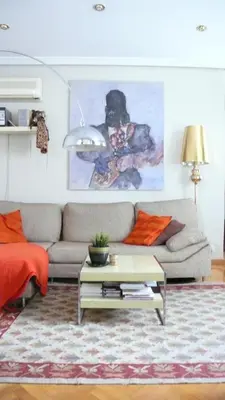 Zona de estar de Habitacion Privada Paseo Del Arte