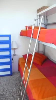 Cama o camas de una habitación en Habitacion Privada Paseo Del Arte