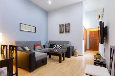 Zona de estar de Cozy Apartment in Plaza Mayor Square by Batuecas