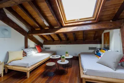 Zona de estar de Rustic 5 Bedroom Atic, La Latina (Centre Madrid)