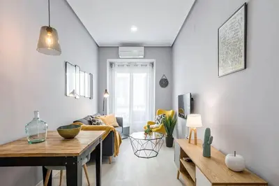 Zona de estar de Increíble Apartamento junto a Gran Vía