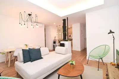 Zona de estar de Beautiful Apartment in Quevedo by Batuecas