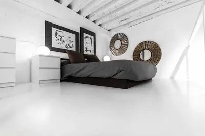 Cama o camas de una habitación en (Belén) Modern & luxury space near Plaza Mayor