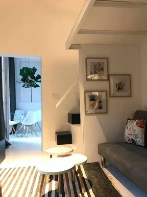 Zona de estar de (Belén) Modern & luxury space near Plaza Mayor