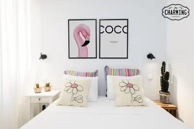 Cama o camas de una habitación en Madrid City- Apartamento de 2 dormitorios
