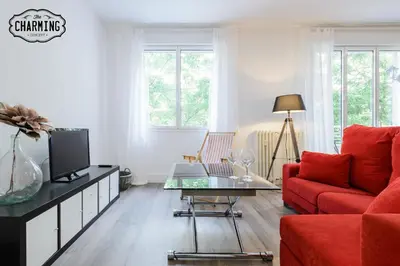 Zona de estar de Madrid City- Apartamento de 2 dormitorios