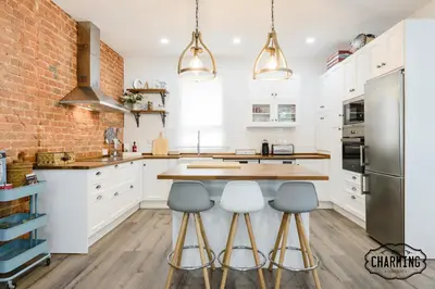 Una cocina o zona de cocina en Madrid City- Apartamento de 2 dormitorios