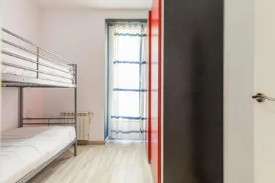 Cama o camas de una habitación en Spacious flat puerta del sol