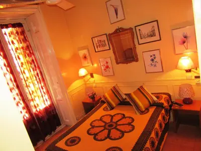 Zona de estar de Hostal La Fontana