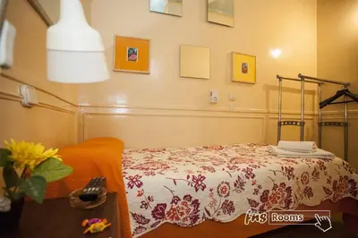 Cama o camas de una habitación en Hostal La Fontana