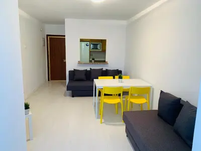 Zona de estar de Pisos con Piscina Barrio Exclusivo-MOVISTAR ARENA alquiler temporada