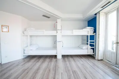 Cama o camas de una habitación en Safestay Madrid Central
