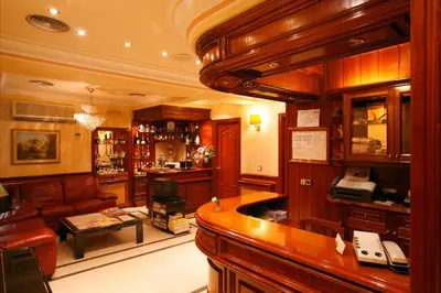 El vestíbulo o zona de recepción de Hostal Victoria III