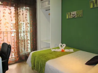 Cama o camas de una habitación en Madrid City Rooms