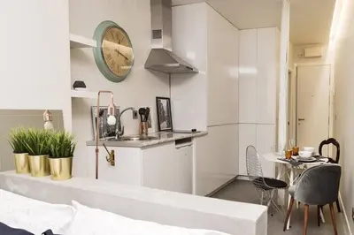 Una cocina o zona de cocina en Modern Studio in Embajadores Street by Batuecas