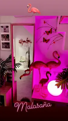 Cama o camas de una habitación en Los Flamencos, Malasaña Loft Madrid 45mq