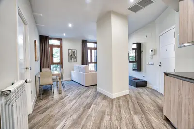 Una cocina o zona de cocina en Apartamentos Cava Baja