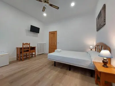 Una televisión o centro de entretenimiento en Hostal Miralva