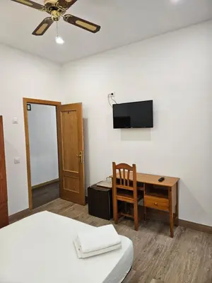 Una televisión o centro de entretenimiento en Hostal Miralva