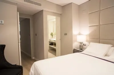 Cama o camas de una habitación en U-Sense Madrid Santa Ana