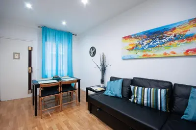 Zona de estar de Acogedor Apartamento Lavapies
