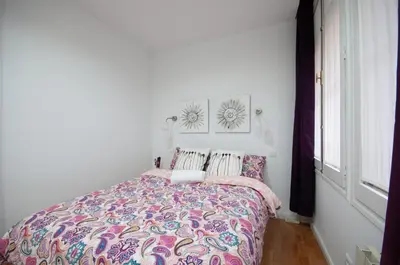 Cama o camas de una habitación en Acogedor Apartamento Lavapies