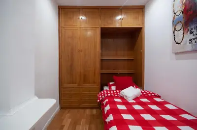 Cama o camas de una habitación en Acogedor Apartamento Lavapies