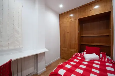 Cama o camas de una habitación en Acogedor Apartamento Lavapies