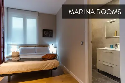 Cama o camas de una habitación en Marina Rooms