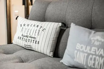 Zona de estar de Cozy and modern apartment for 4 in Madrid