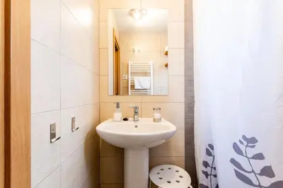 Un baño de Apavonia Apartamento 1 dormitorio Distrito Latina Madrid