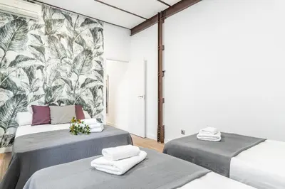 Cama o camas de una habitación en Waou Madrid Centro III - Alquiler Corta Duración