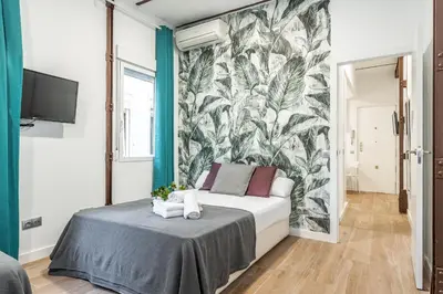 Cama o camas de una habitación en Waou Madrid Centro III - Alquiler Corta Duración