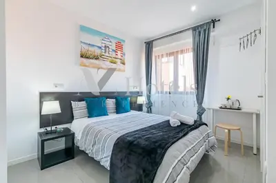 Cama o camas de una habitación en AYZ Sierra de Meira - Auto check-in property