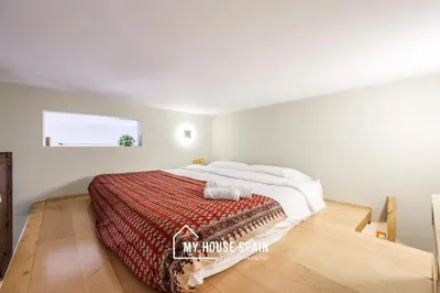 Cama o camas de una habitación en MyHouseSpain - Nuevo loft en Malasaña