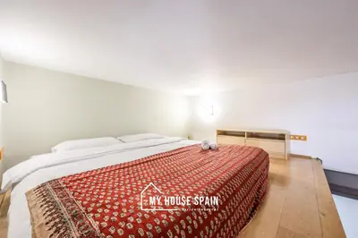 Cama o camas de una habitación en MyHouseSpain - Nuevo loft en Malasaña