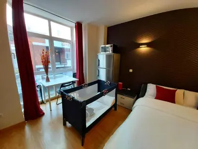 Cama o camas de una habitación en APARTAMENTOS SANTA JULIANA