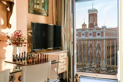 Una cocina o zona de cocina en 1851: Exceptional 19th century studio in Madrid