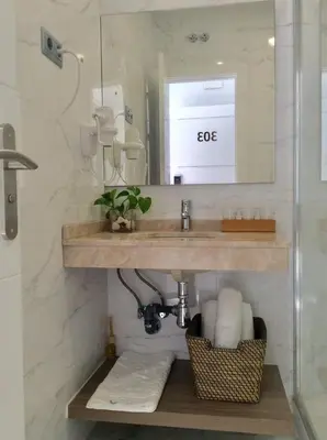 Un baño de Hostal Palacio Luna