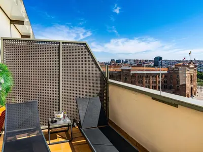 Un balcón o terraza de Ibis Madrid Centro las Ventas