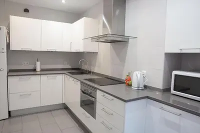 Una cocina o zona de cocina en Apartamentos Duque Ventas