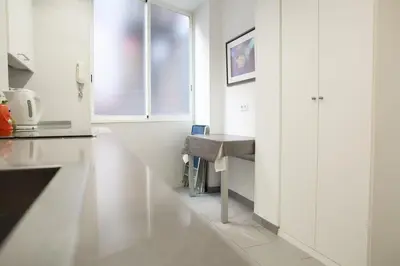 Una cocina o zona de cocina en Apartamentos Duque Ventas