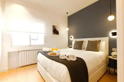 Cama o camas de una habitación en Charming Malasaña