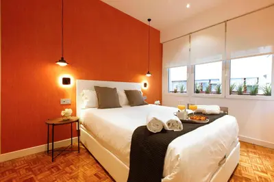 Cama o camas de una habitación en Malasaña Downtown