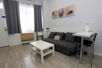 Zona de estar de La casita de Valvanera