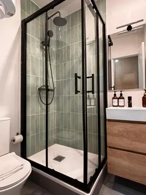Un baño de GRAN VÍA CHUECA Apartamentos Noxi
